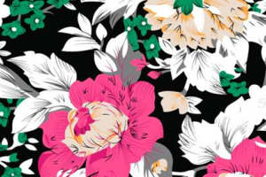 复古花卉面料印花素材 时尚服装印花设计灵感