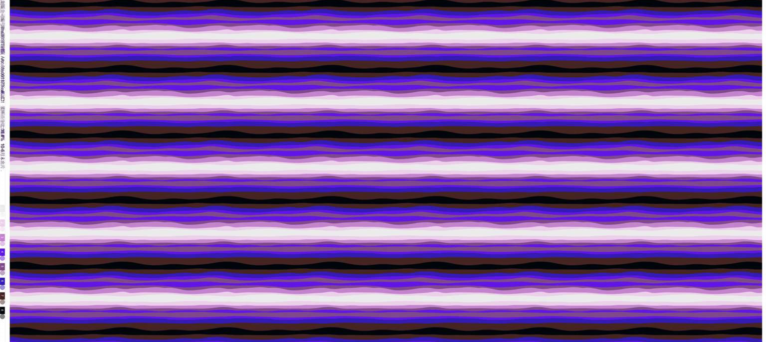 时尚紫黑波浪纹服装印花设计素材