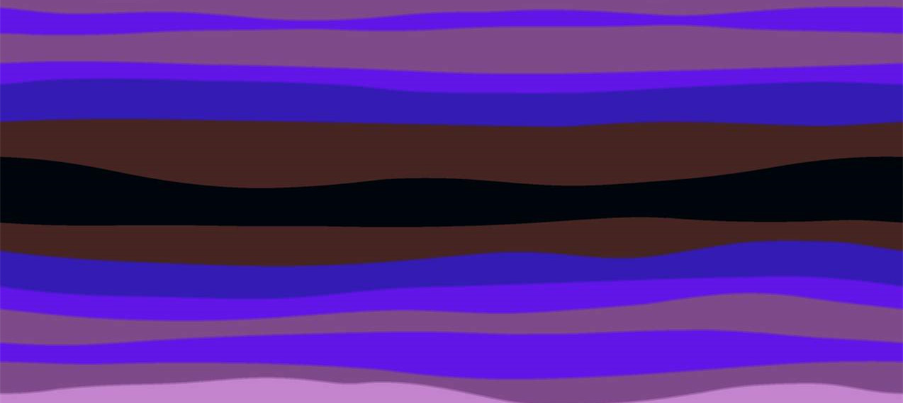 潮流紫棕渐变波浪纹服装印花素材