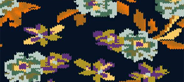 复古针织纹理面料印花素材 时尚服装印花设计灵感