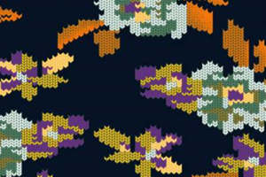 复古针织纹理面料印花素材 时尚服装印花设计灵感