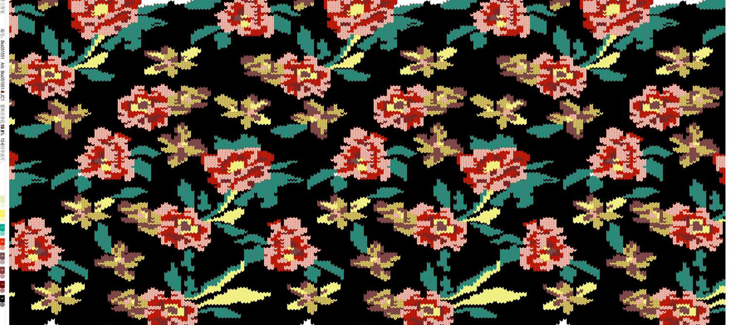 复古花卉面料印花素材 时尚服装印花设计灵感