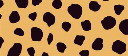 复古豹纹面料印花素材 适用于服装设计的经典花型