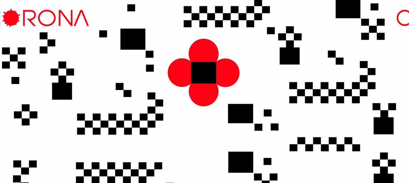 时尚几何像素风面料印花素材 潮流服装印花设计