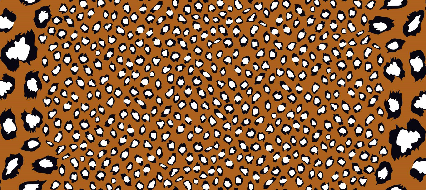 时尚豹纹面料印花素材 经典动物纹理服装印花设计