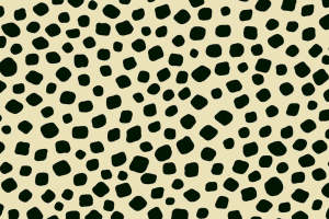 复古米色底黑斑点面料印花 时尚服装印花设计素材
