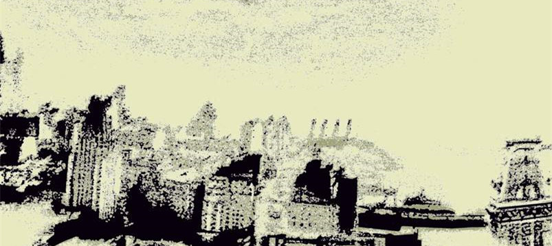 复古城市纹理面料印花 服装印花设计素材推荐