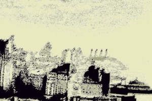 复古城市纹理面料印花 服装印花设计素材推荐