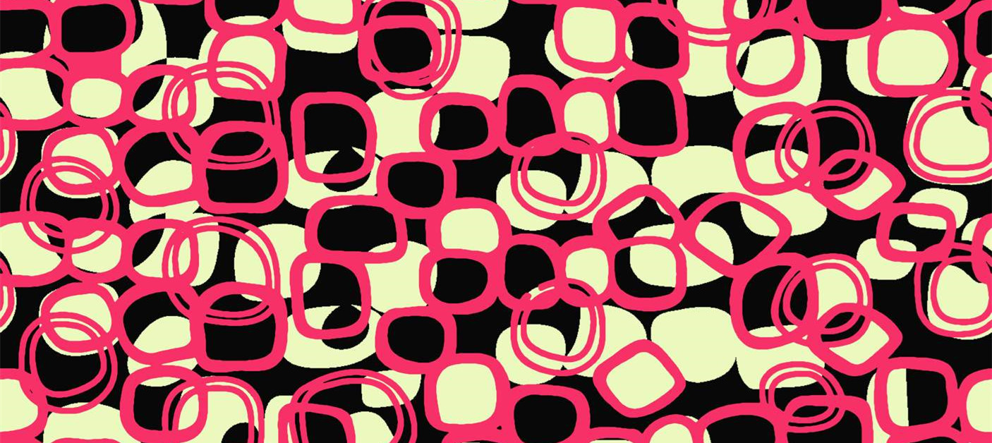 手绘几何风面料印花素材,打造个性服装印花设计