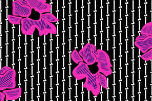 时尚紫色花卉面料印花 服装印花设计素材推荐