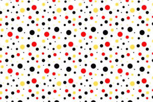 时尚红黑黄圆点面料印花素材 服装印花设计灵感