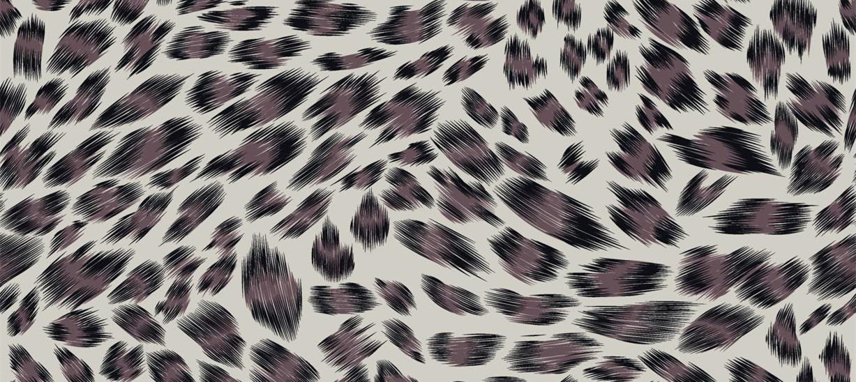 手绘质感豹纹面料印花素材,赋能服装印花设计