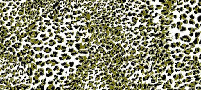 橄榄绿豹纹纹理面料印花素材,打造独特服装印花设计