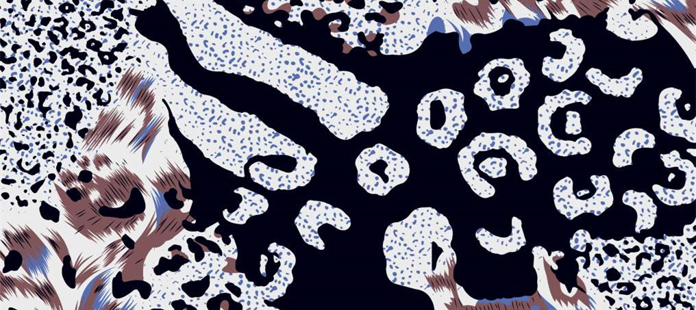艺术感豹纹面料印花 时尚服装印花素材推荐