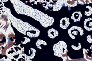 艺术感豹纹面料印花 时尚服装印花素材推荐