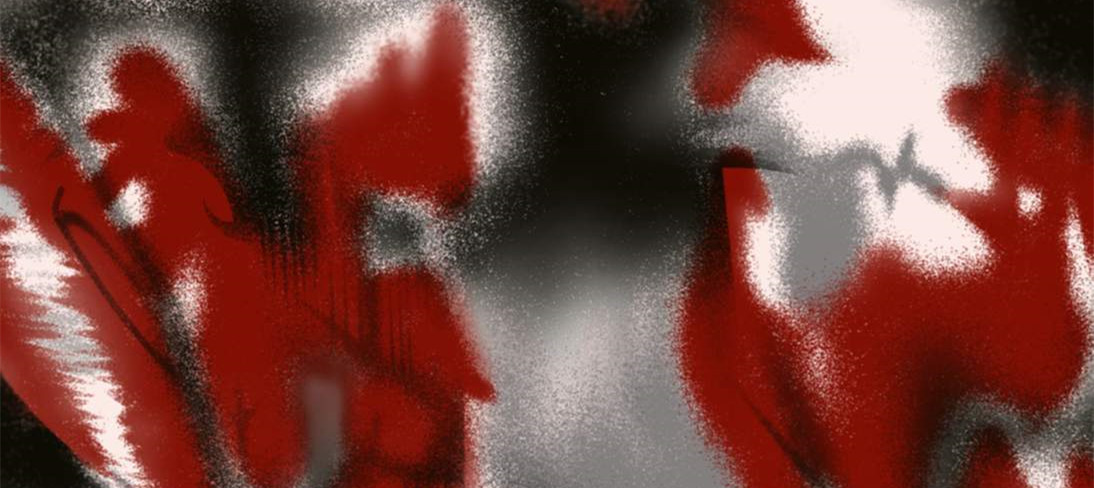 抽象红黑喷绘风格面料印花素材