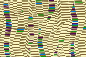 复古几何条纹面料印花素材