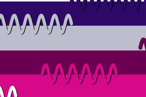 时尚几何波浪纹面料印花素材