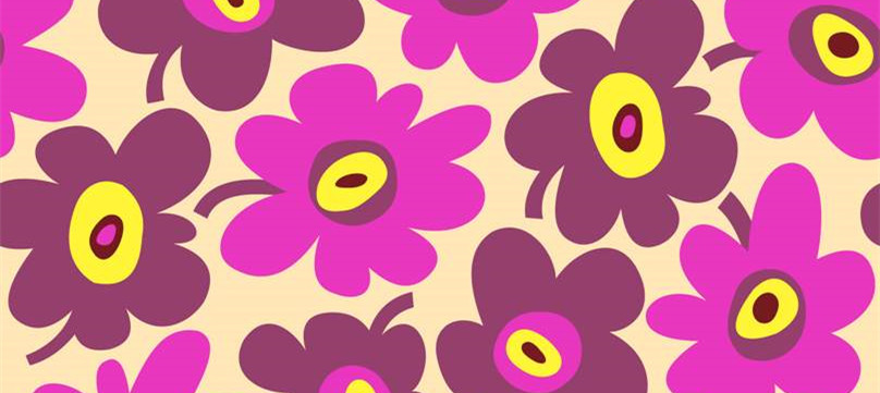 复古花卉面料印花 时尚服装印花设计素材