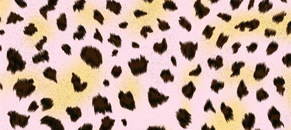 复古豹纹面料印花素材 时尚服装印花设计