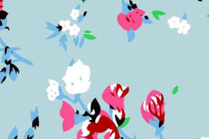 清新复古风面料印花素材 适用于服装印花设计