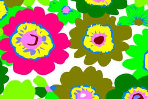 活力花卉图案 服装印花面料设计素材