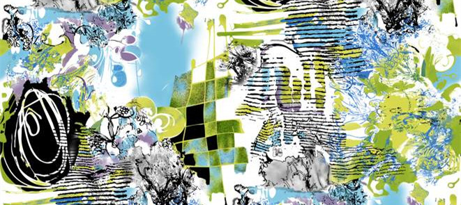 时尚抽象面料印花素材 潮流服装印花设计