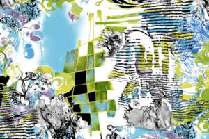 时尚抽象面料印花素材 潮流服装印花设计