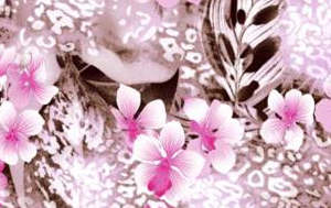 浪漫粉色花卉面料印花 服装印花设计素材