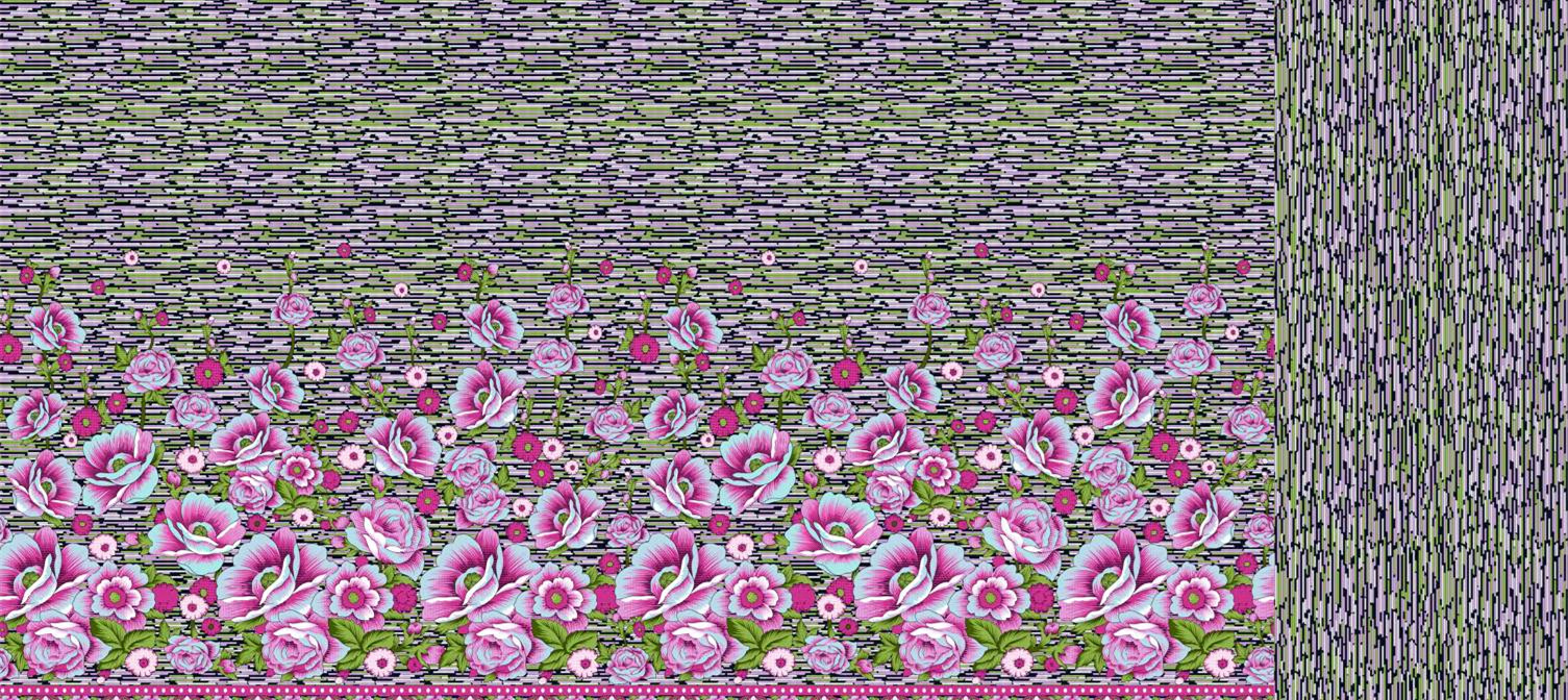 复古花卉纹理面料印花 时尚服装印花设计素材