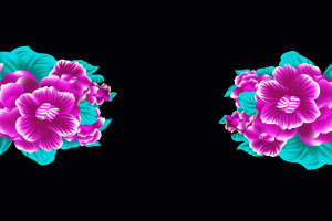 时尚花卉面料印花素材 高饱和度服装印花设计