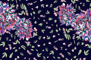 复古艺术风面料印花素材，适合高端服装定制