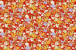 复古民族风红色花卉面料印花素材精选