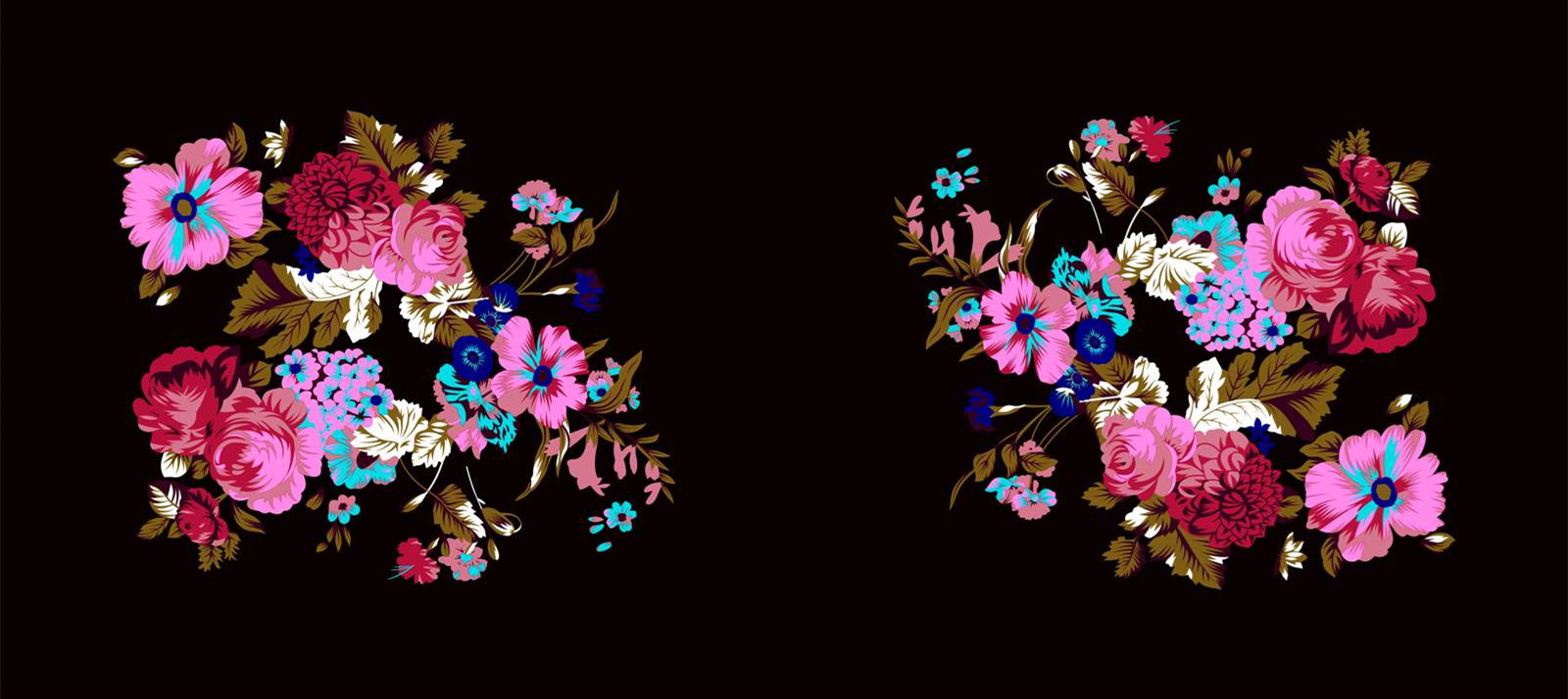 复古花卉面料印花素材 服装印花设计灵感