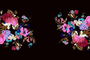 复古花卉面料印花素材 服装印花设计灵感