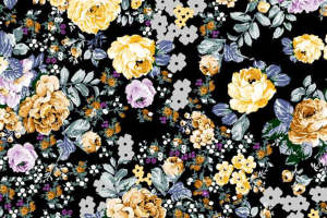 复古花卉面料印花素材 服装印花设计灵感