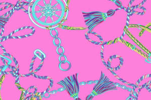 活力撞色绳结面料印花，打造个性服装