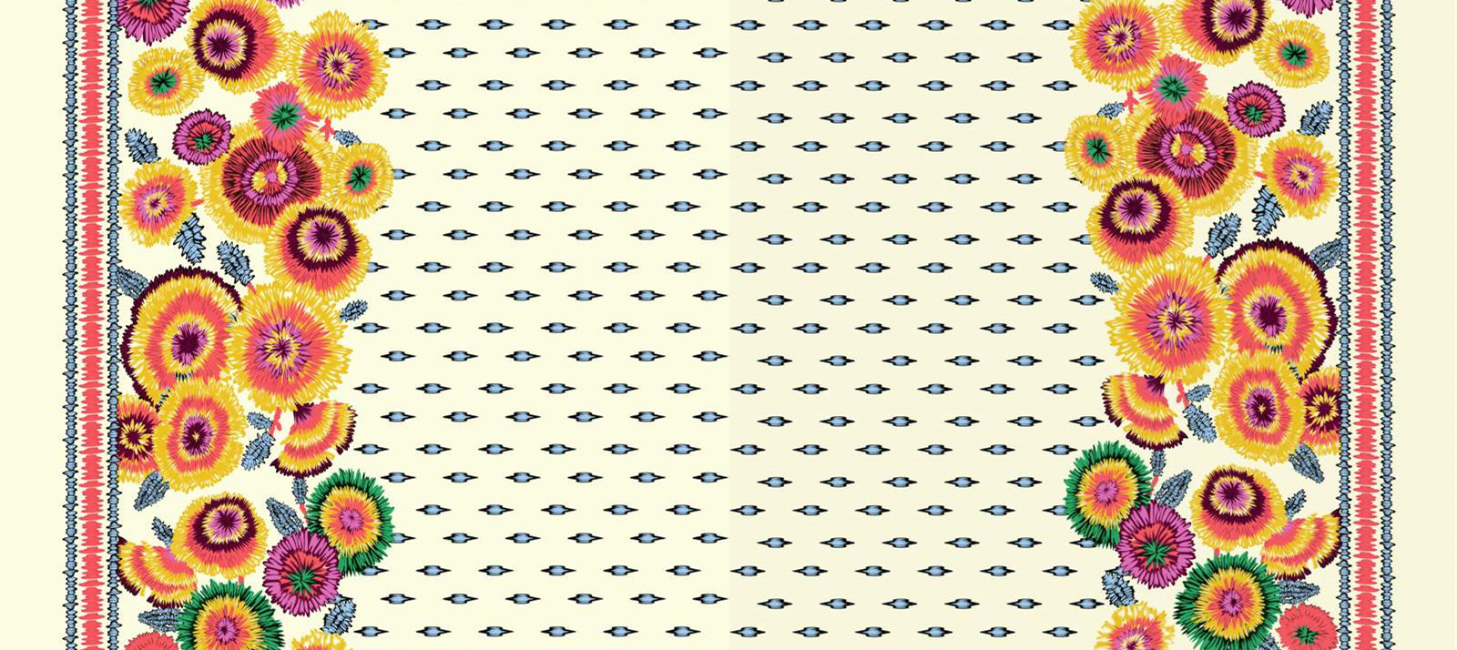 民族风花卉面料印花素材 服装印花设计灵感