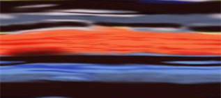 流动橙蓝渐变面料印花素材 时尚服装印花设计灵感