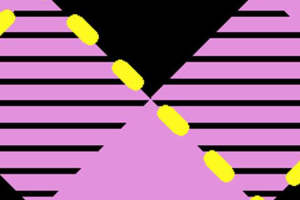 时尚几何风面料印花素材，适用于潮流服装印花设计