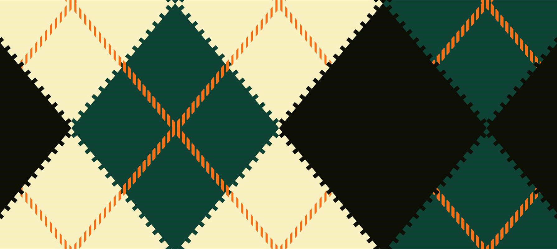 复古菱格纹面料印花设计,经典服装印花素材推荐