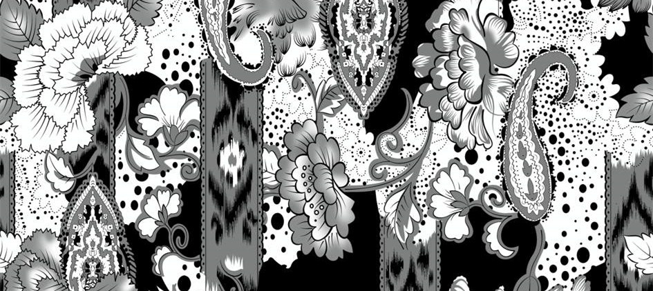 复古花卉与佩斯利纹样 高端面料印花设计素材