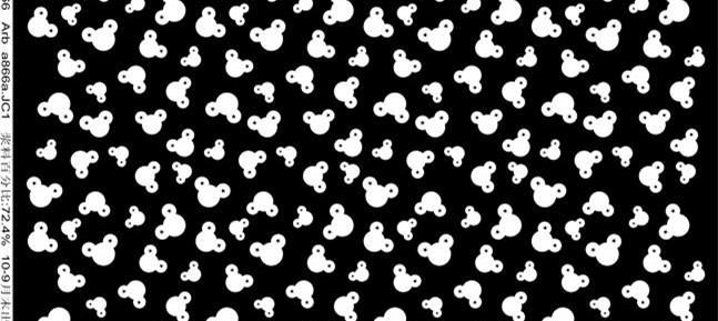 米奇卡通风格面料印花素材,适用于服装印花设计