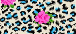 豹纹花卉混搭的服装印花设计素材推荐