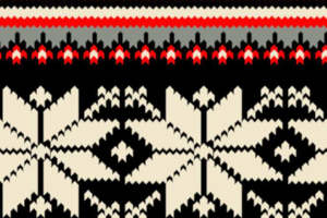 北欧风几何纹理面料印花 冬季服装印花素材推荐